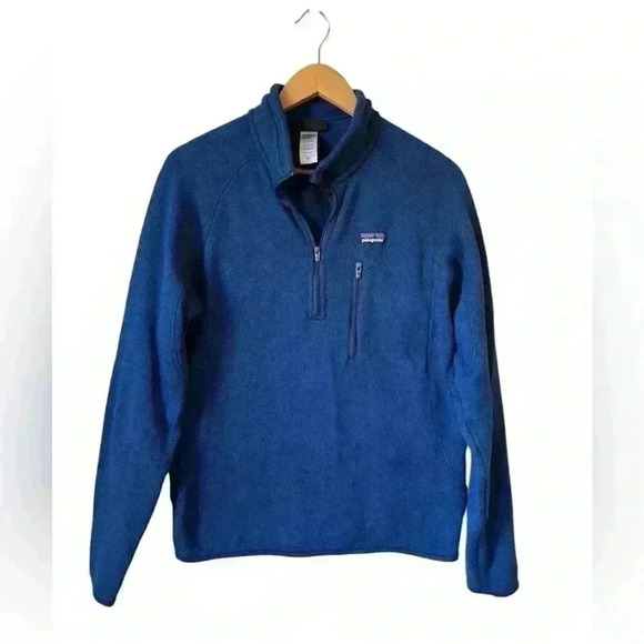 Patagonia Men's Better Sweater 1/4-Zip Fleece Size S Navy - Picture 3 of 6